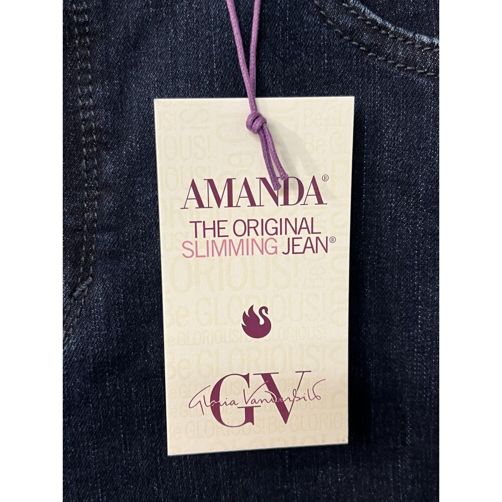 Gloria Vanderbilt Amanda Jeans NWT Women’s Portland Dark Wash Slimming GV 12 - Picture 3 of 7